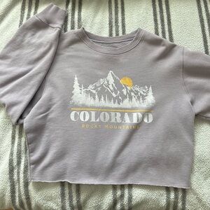 Hollister Lavender Graphic Sweatshirt